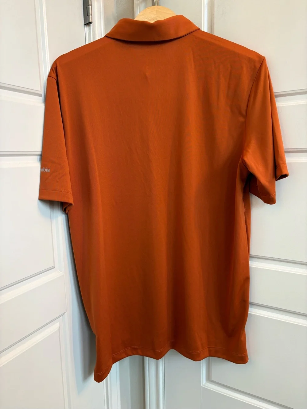 Columbia NEW Golf Hook’Em Texas Longhorns Vault Omni-Wick Drive Polo Size Large